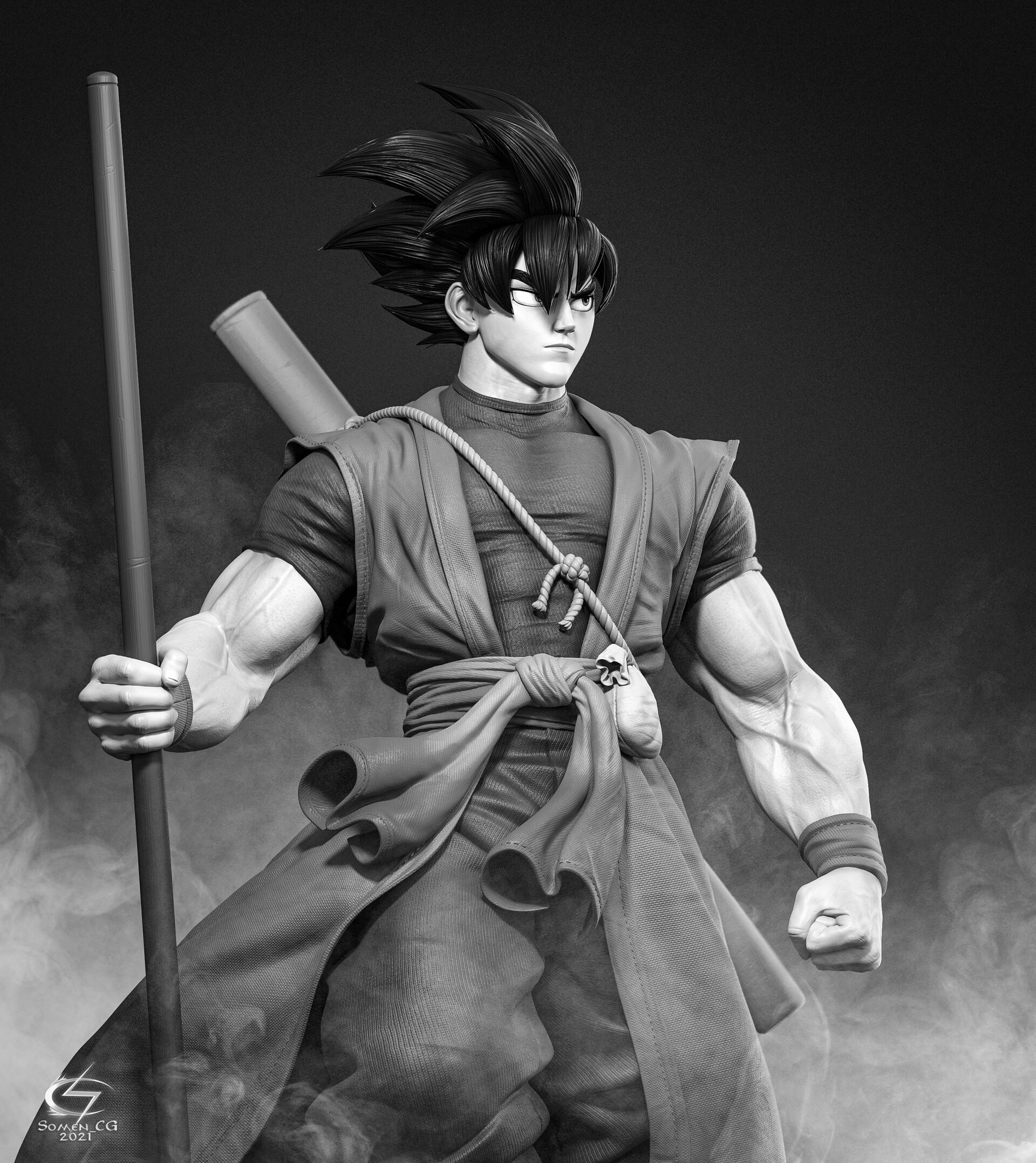 Artstation Dragon Ball Z Xeno Goku Kakarot Fan Art Somen Cg Somen Cg