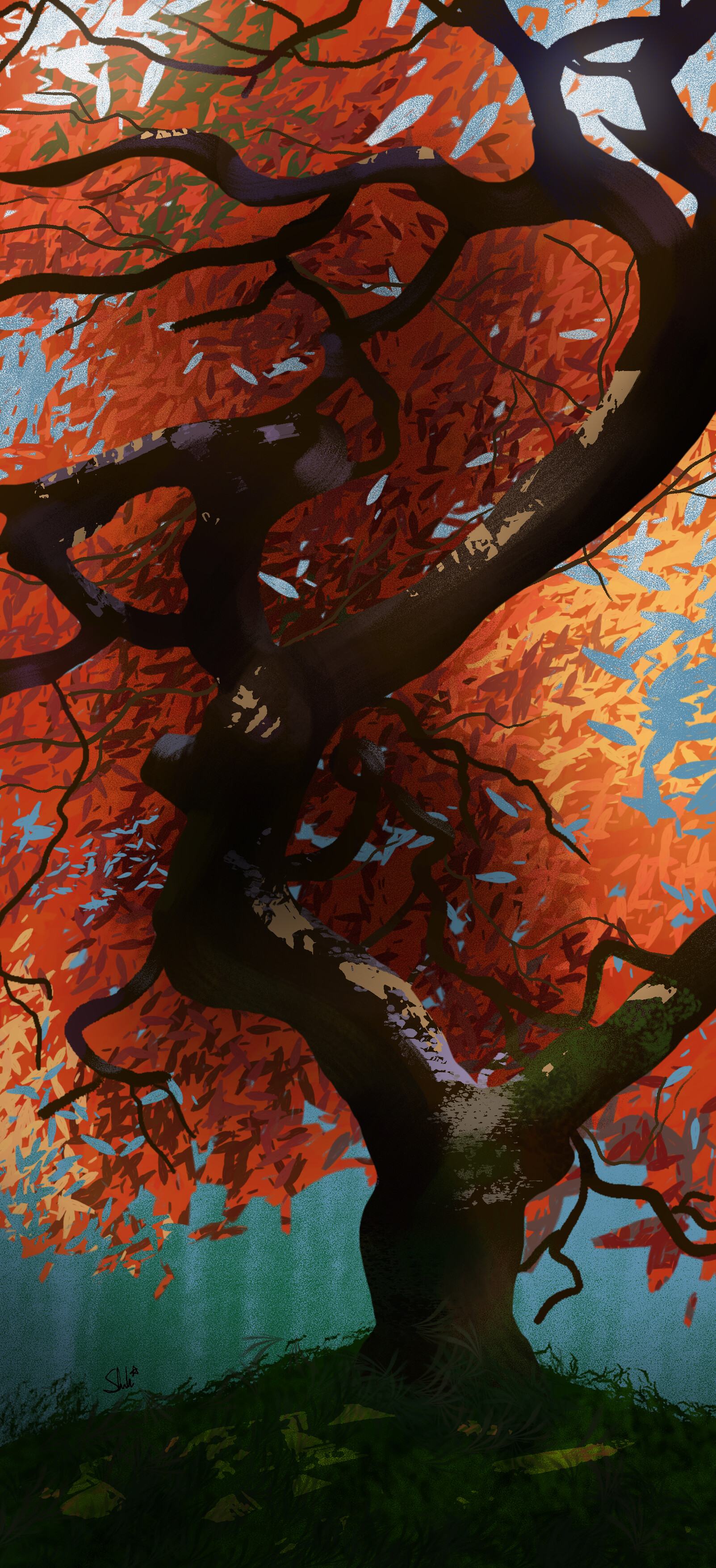 ArtStation - Orange & Green