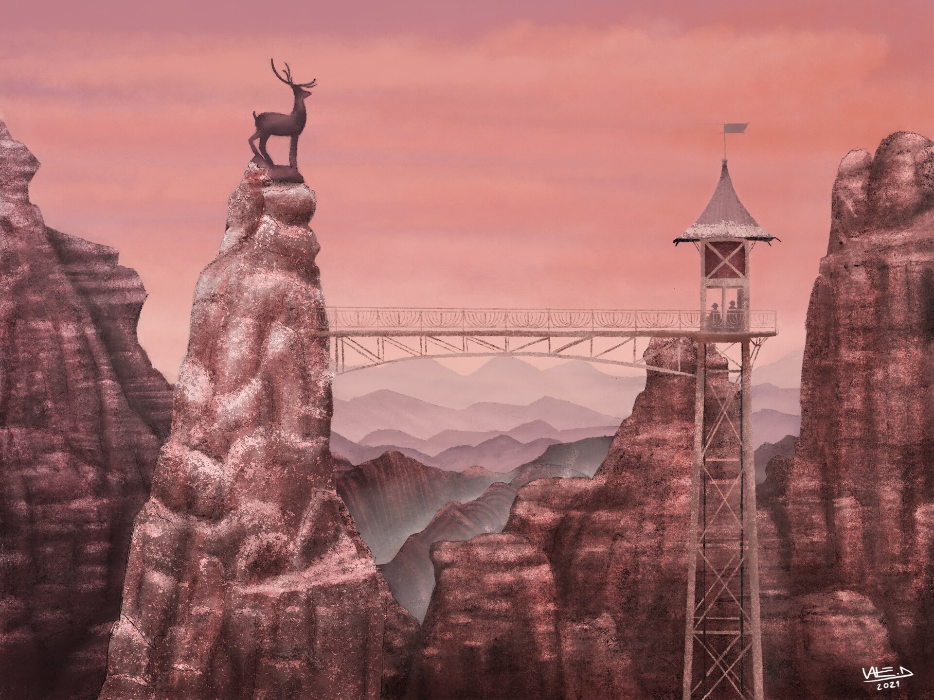 ArtStation Wes Anderson art