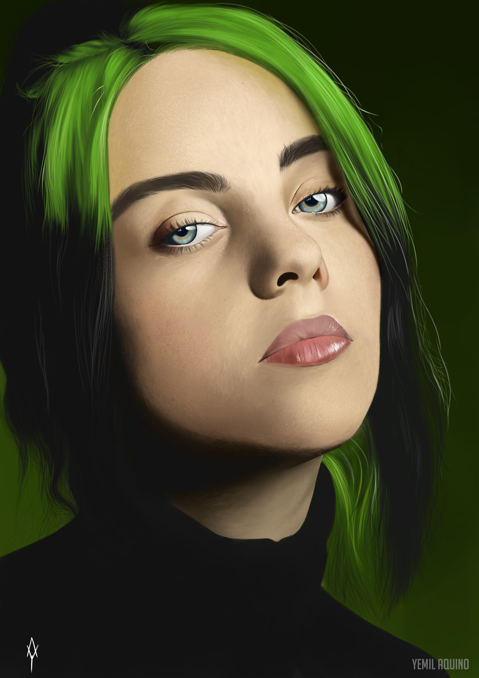 ArtStation - Billie Eilish - Portrait