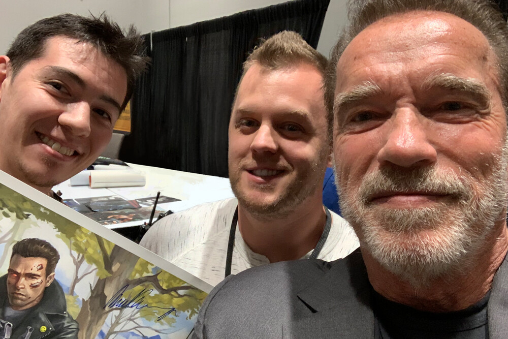 Me, Josh, Arnold