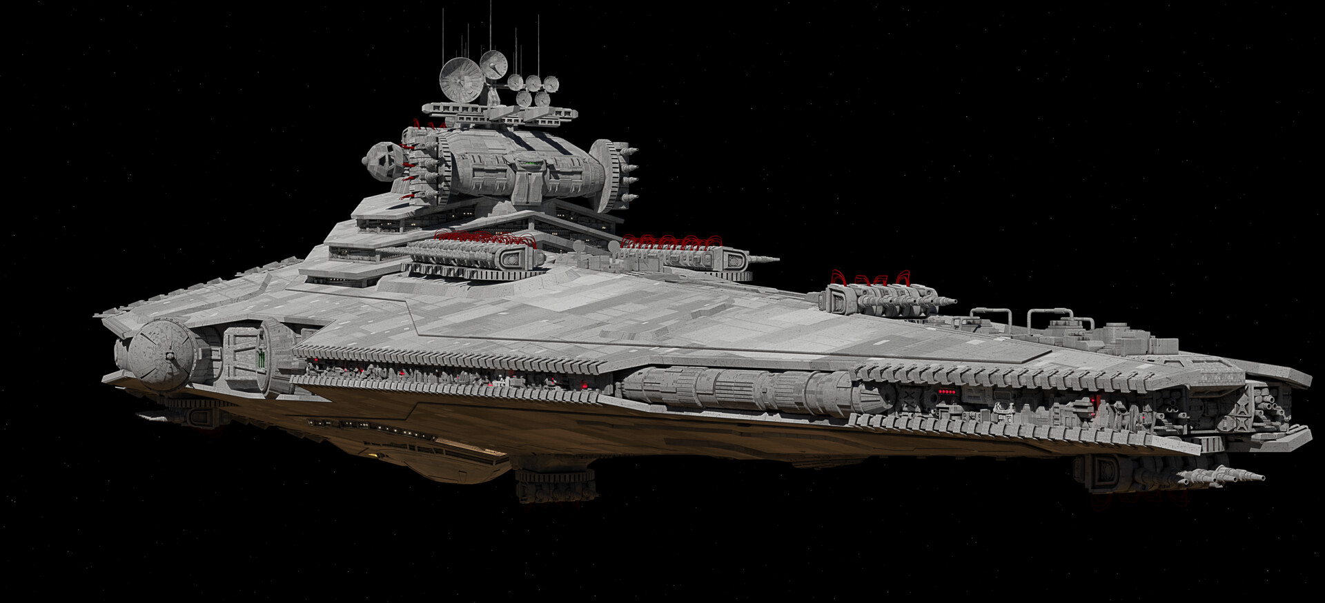 bass Mania - modeling and render Legacy ISD Star Wars Republic