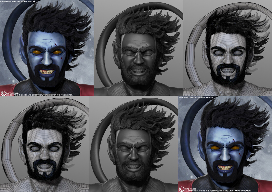 Rakesh Krishna Murthy - 3D Kurt Wrangler AKA 3D NightCrawler from X-MEN ...