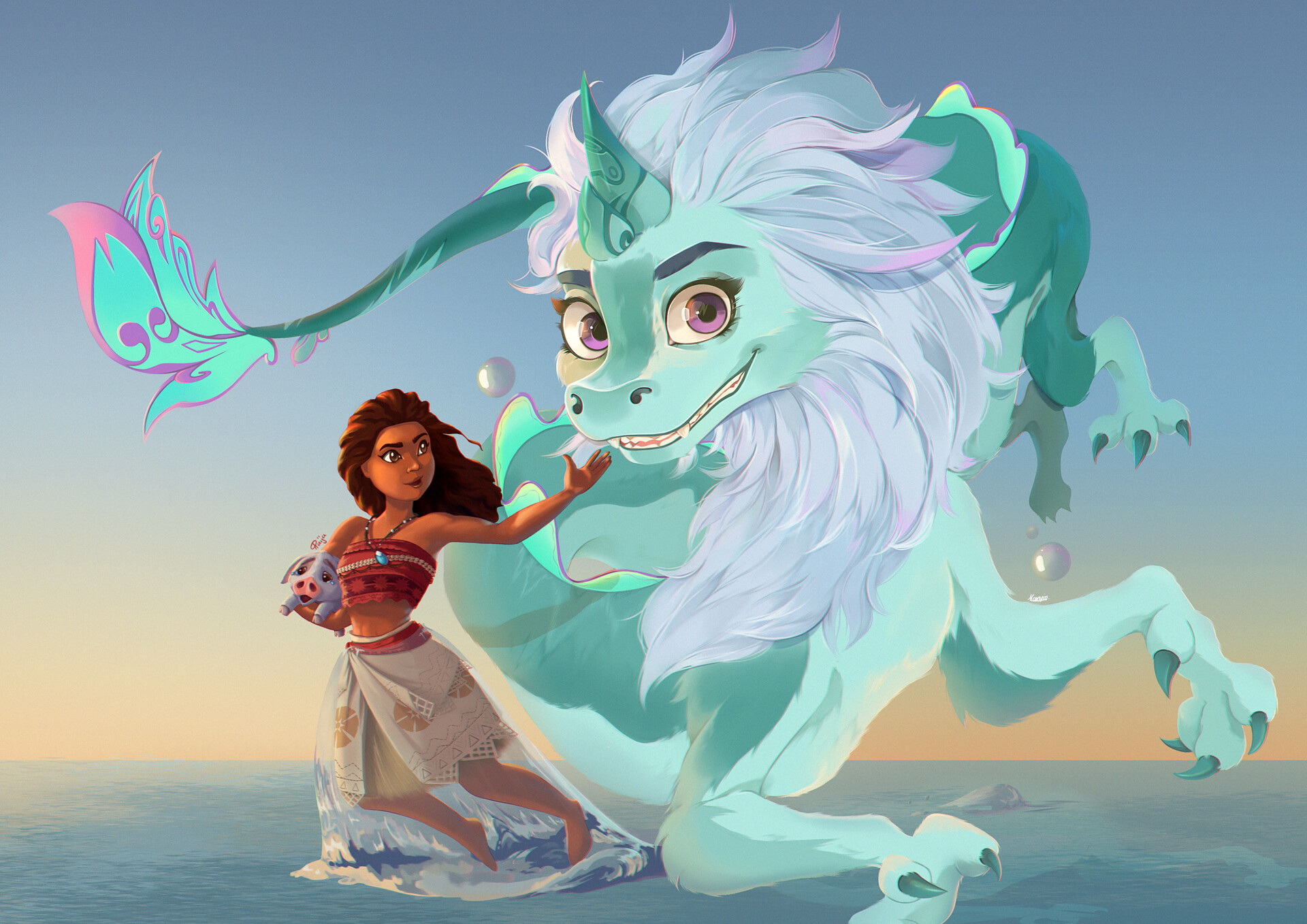 ArtStation - Sisu And Moana