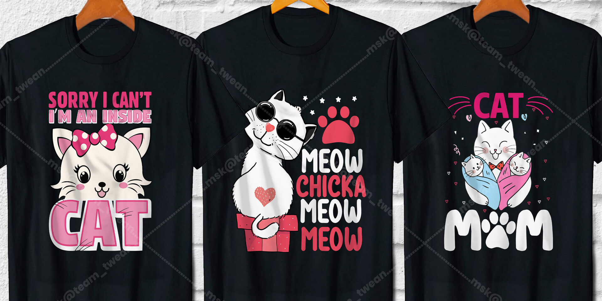 ArtStation CAT T Shirt Design Bundle 50 Premium Designs