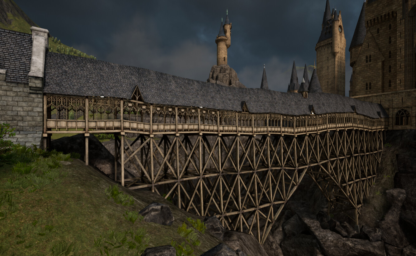 Wooden hogwarts hotsell castle