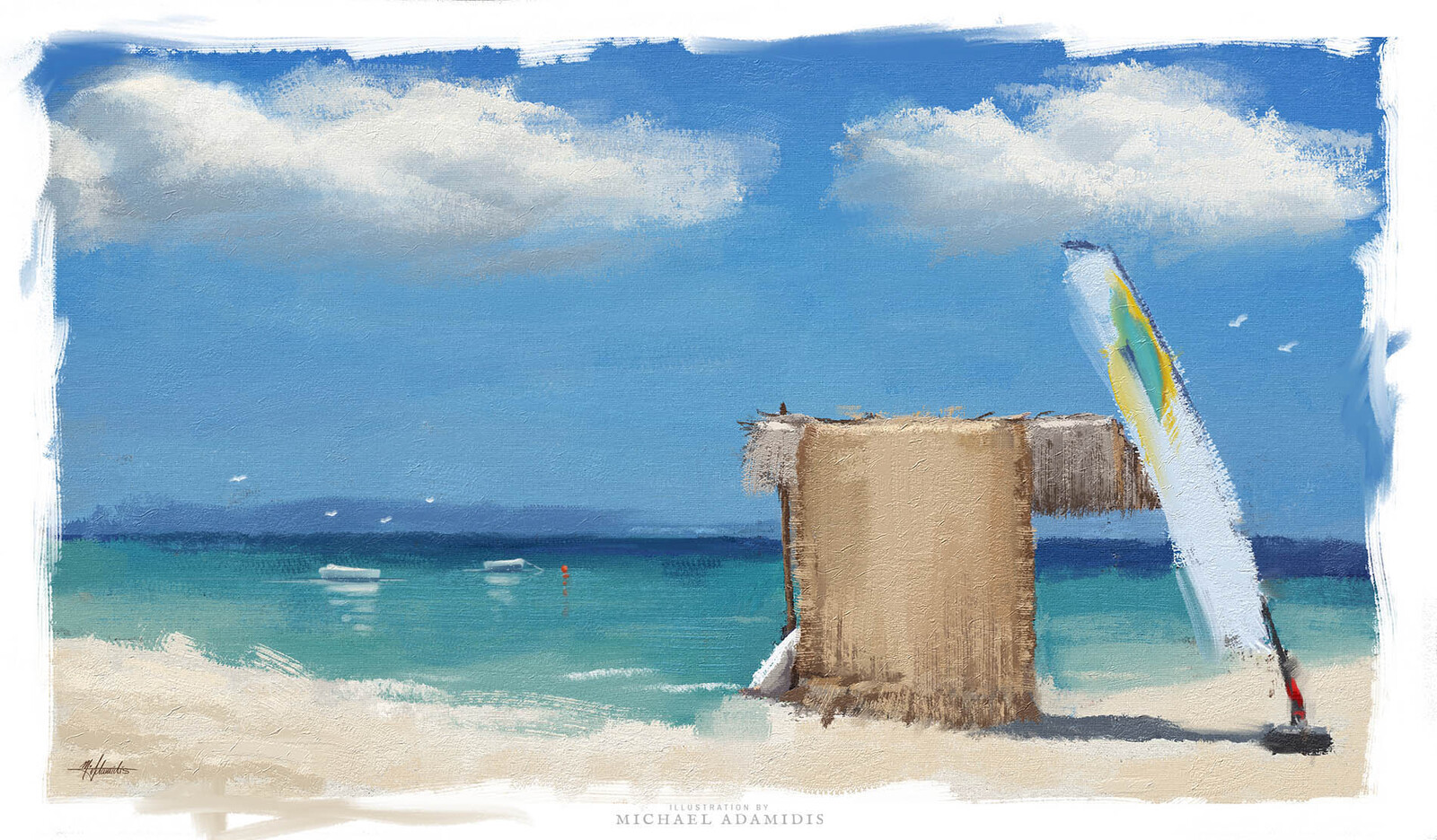 Summer Wallpaper - Digital ART Painting M. Adamidis