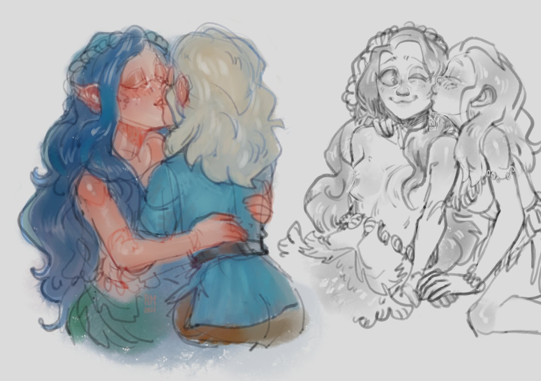 ArtStation Mora and Bean