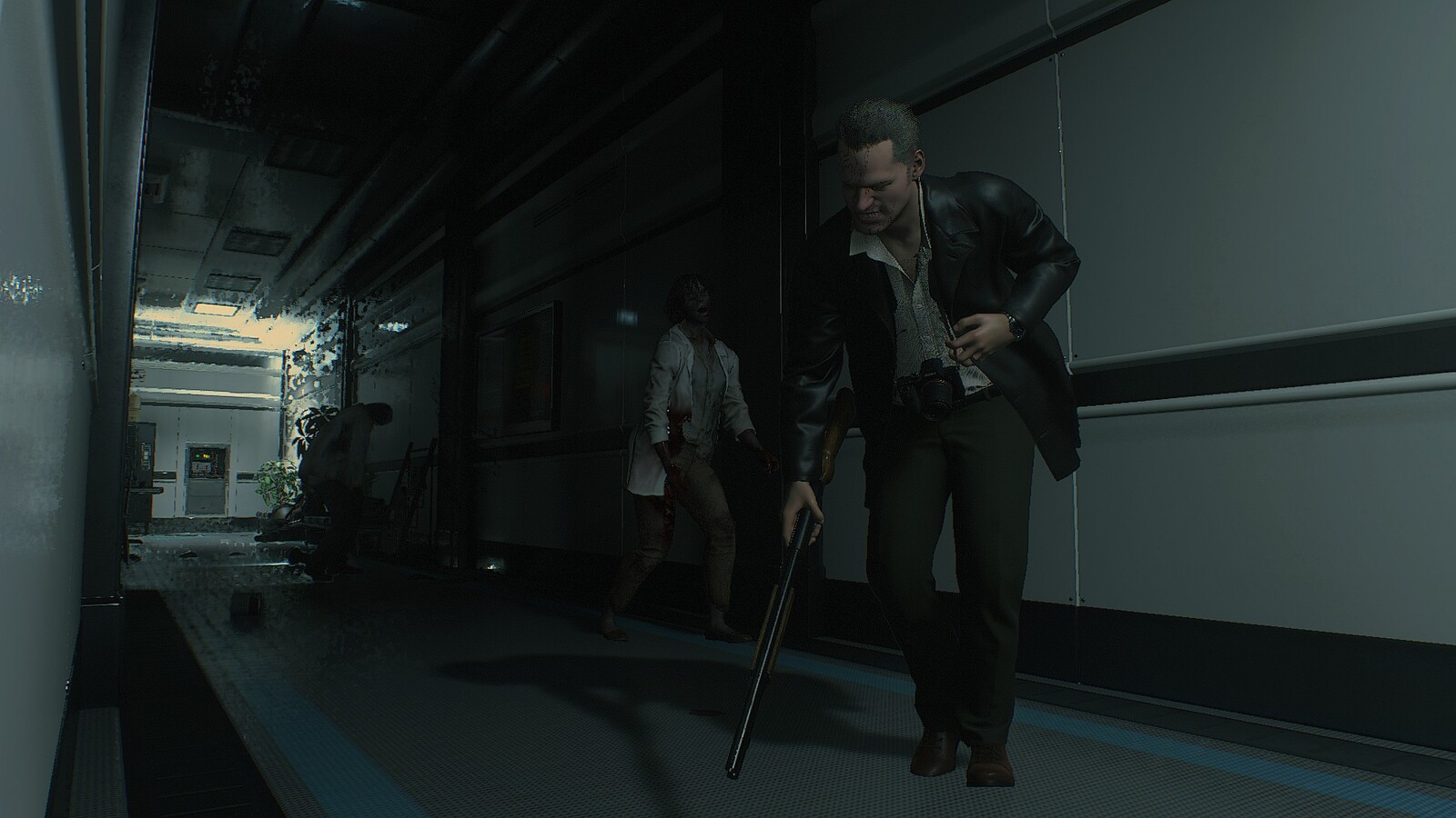 Screenshot in RE 2 with modification