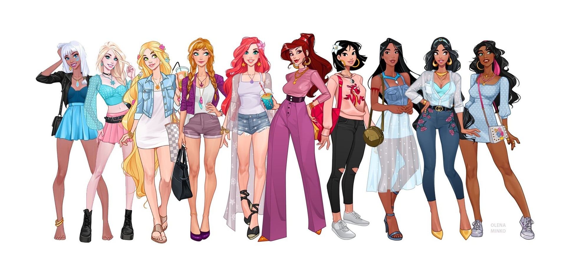 Modern disney princess outfits outlet