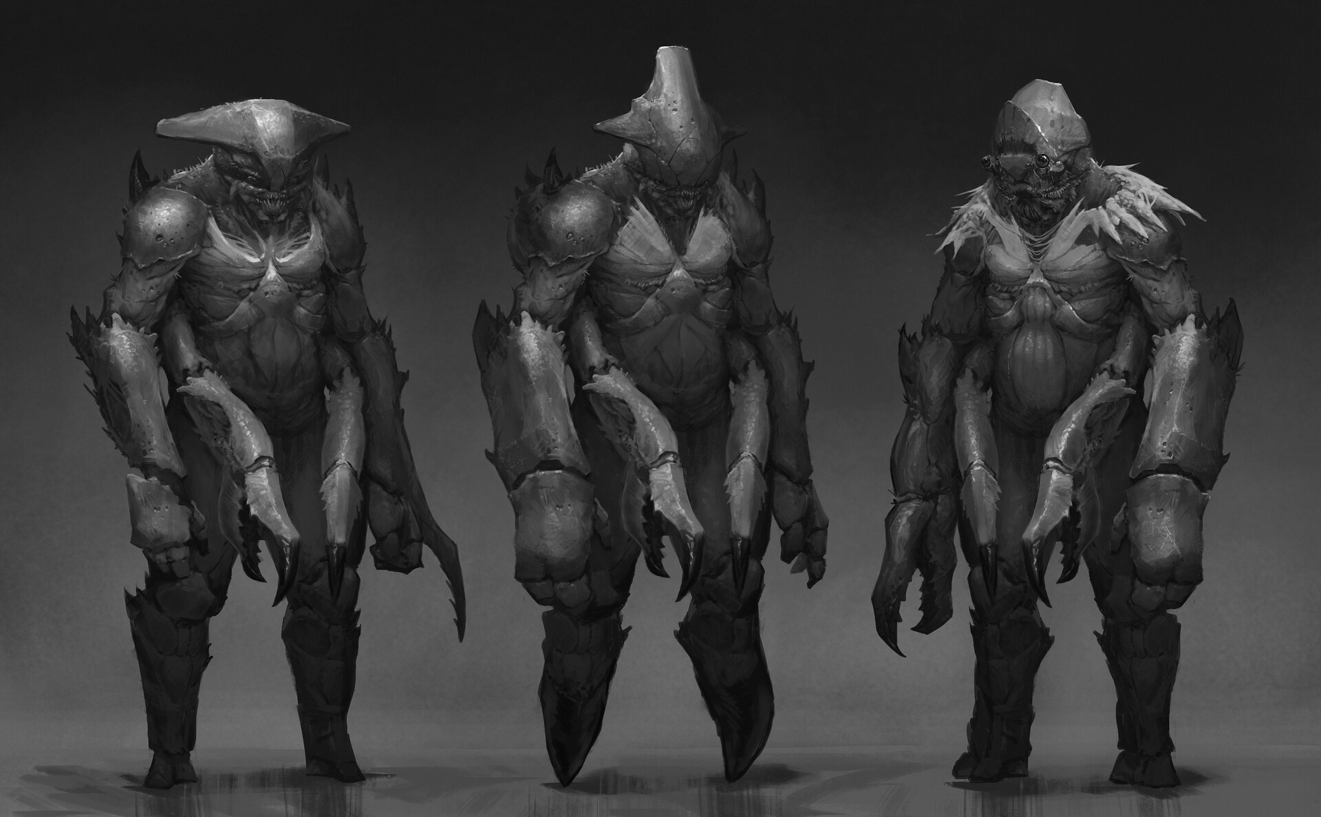 humanoid monster concept art
