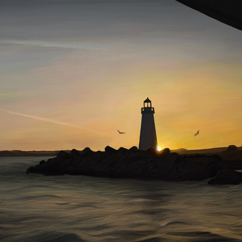 Sunset by the Lighthouse