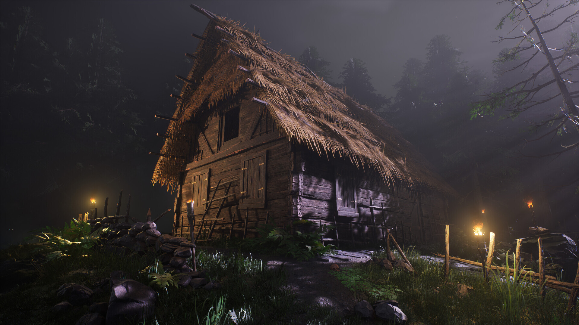 ArtStation - Camp Half-Blood Cabin Scene