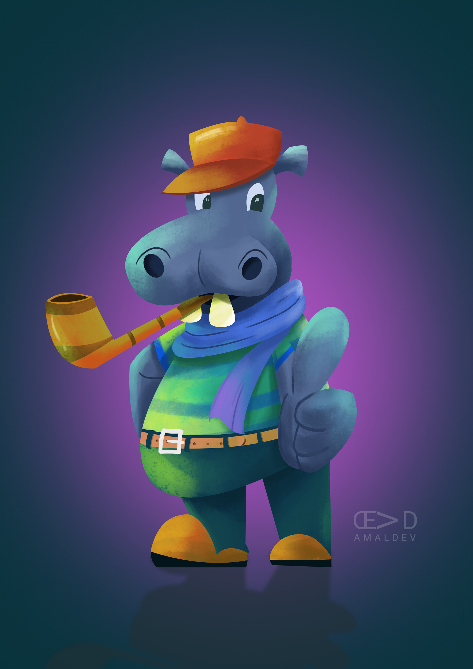 ArtStation - Hippo Character Design