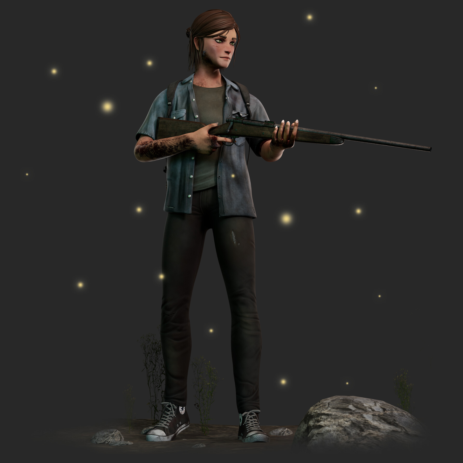 The Regressor, Low Poly Ellie from the Last of Us Part ll Model
