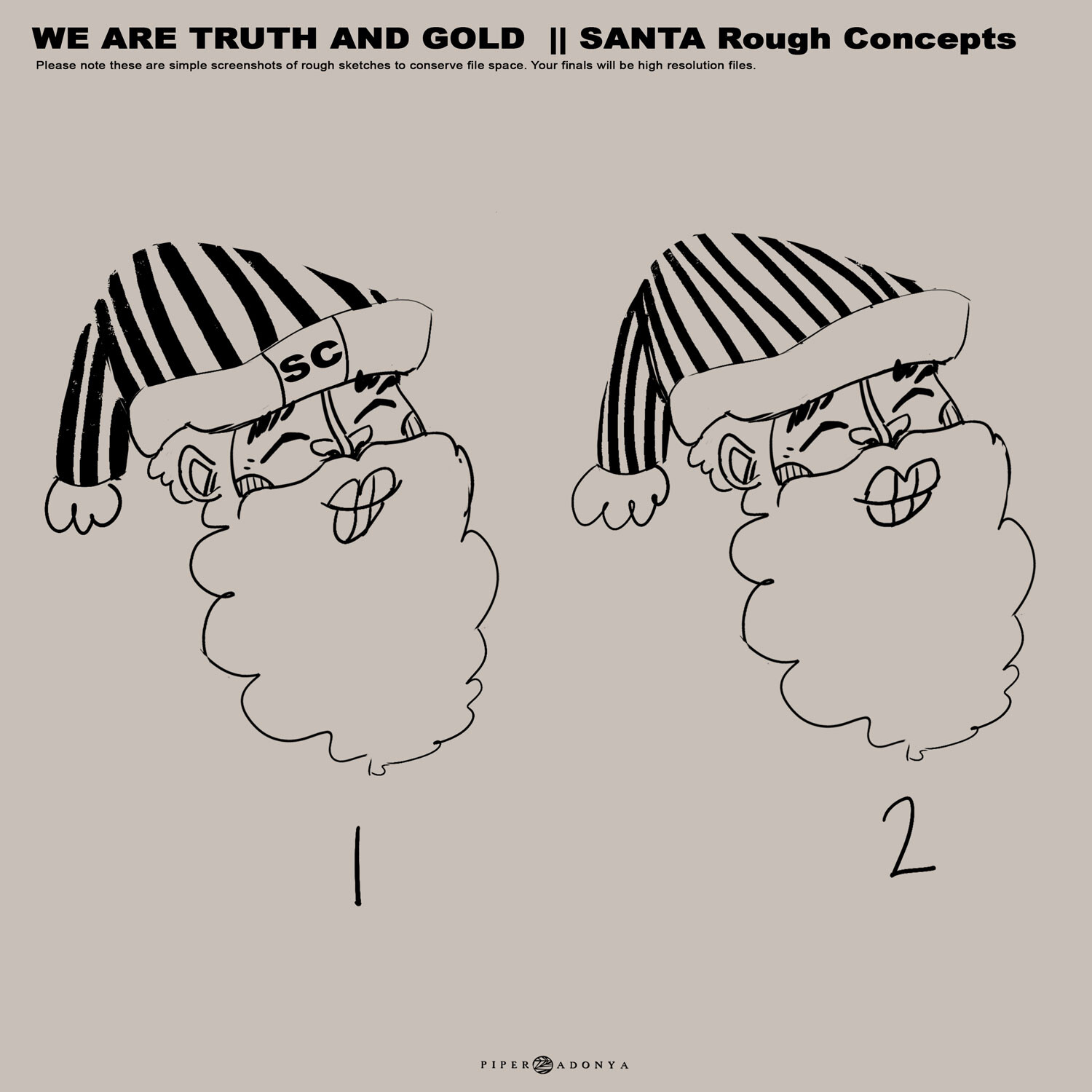 Refined Santa options.