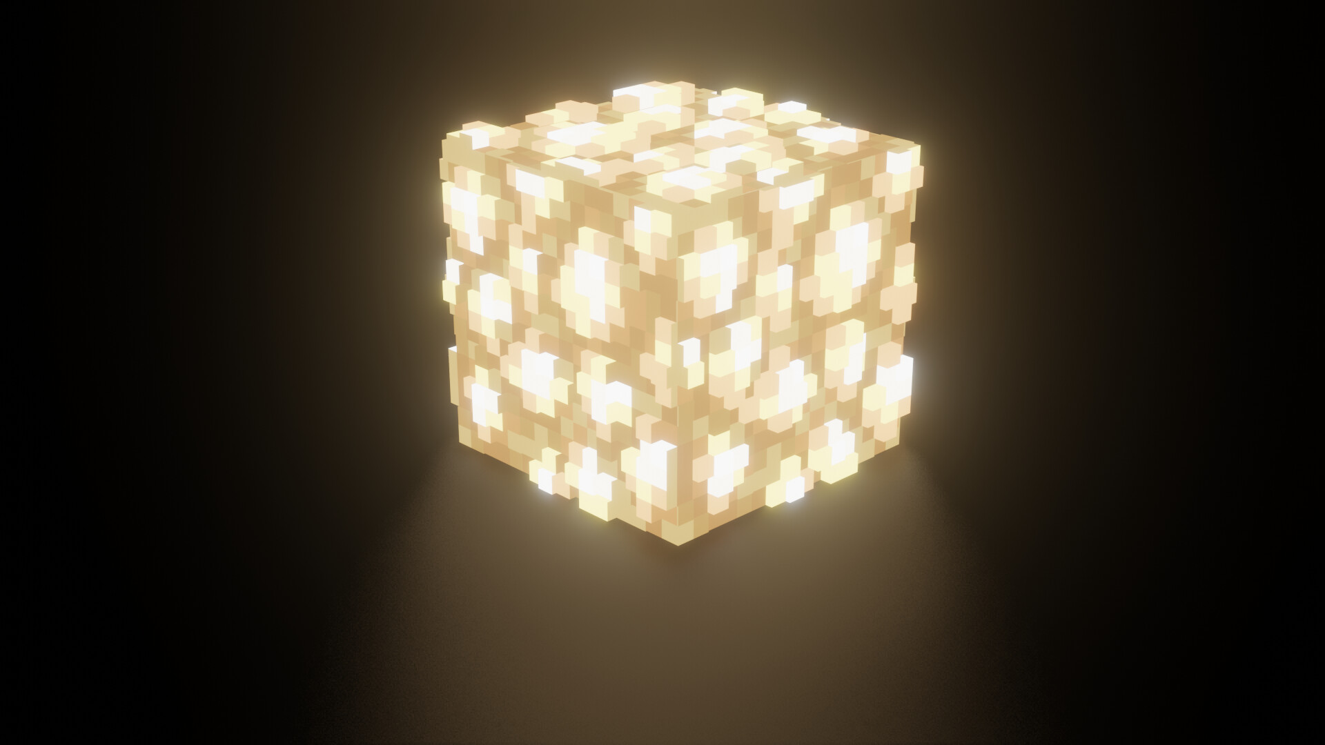 ArtStation - Minecraft glowstone render!