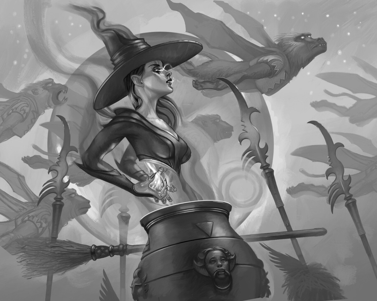 Wicked Witch in Procreate.