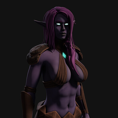 Stylized Konar quo Maten 3d model for VR-Chat