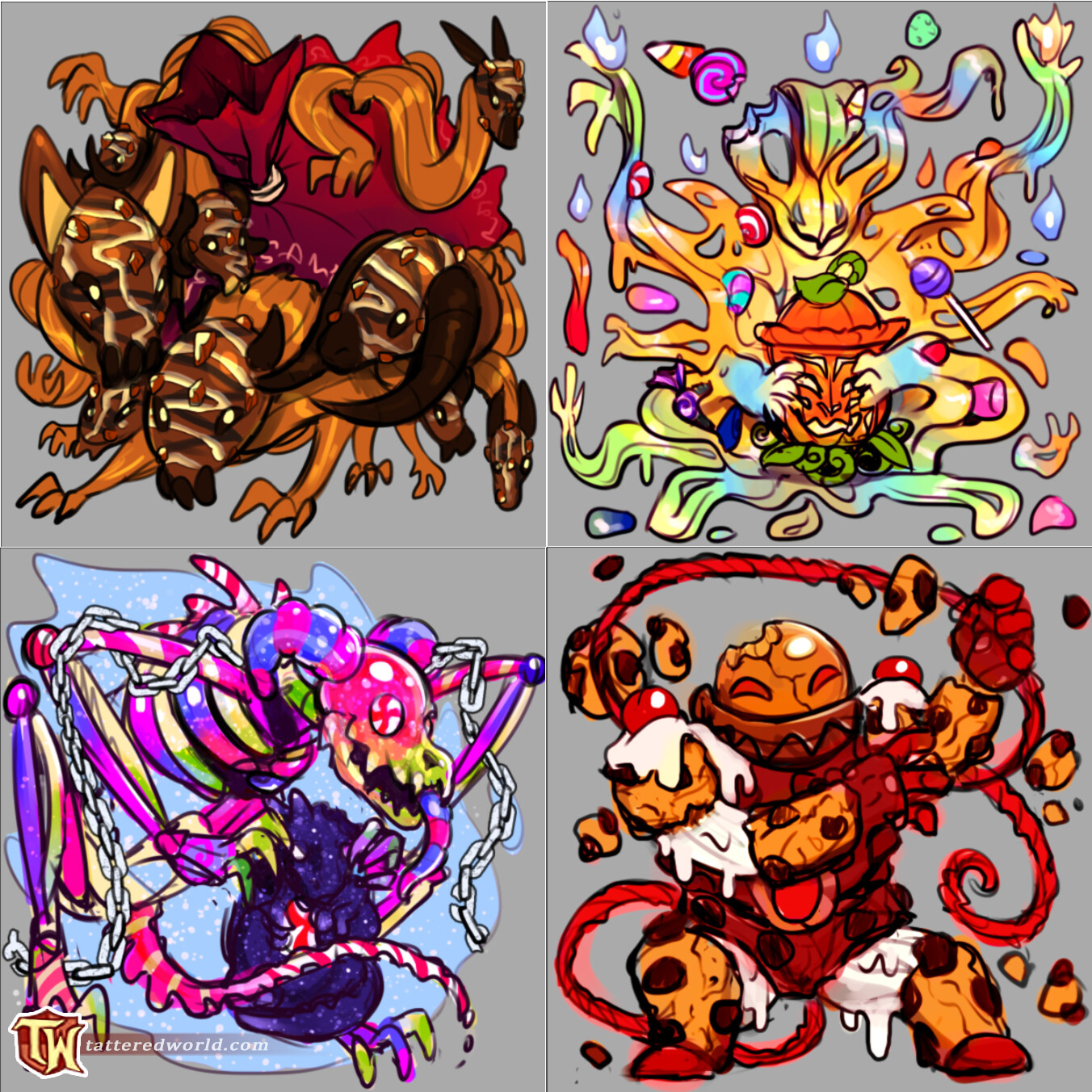 Concept Sketches for Candy Kith 