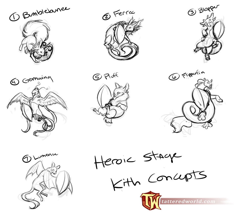 Concept Sketches for Hero Kith