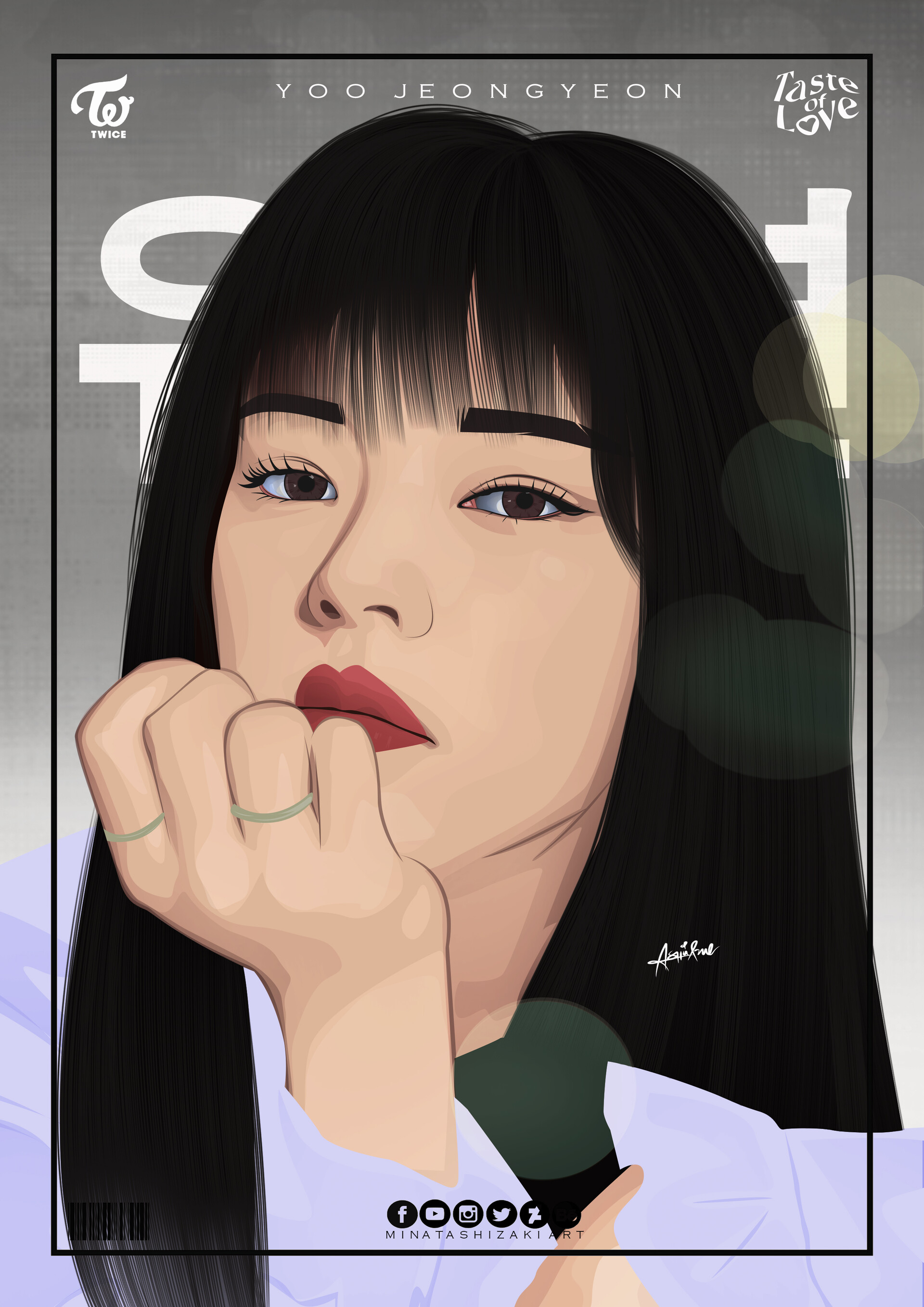 Artstation Twice Yoo Jeongyeon Taste Of Love Minatashizaki Art