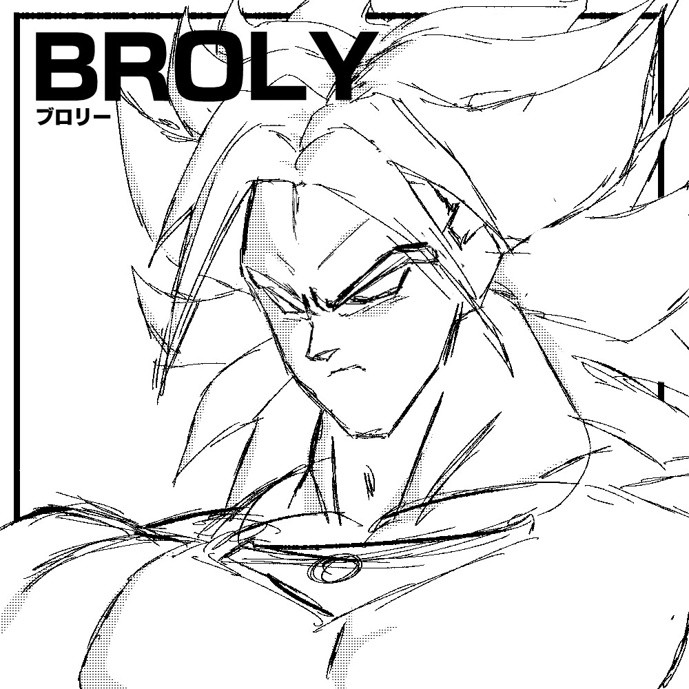 Drawings To Paint & Colour Dragon Ball Z - Print Design 038