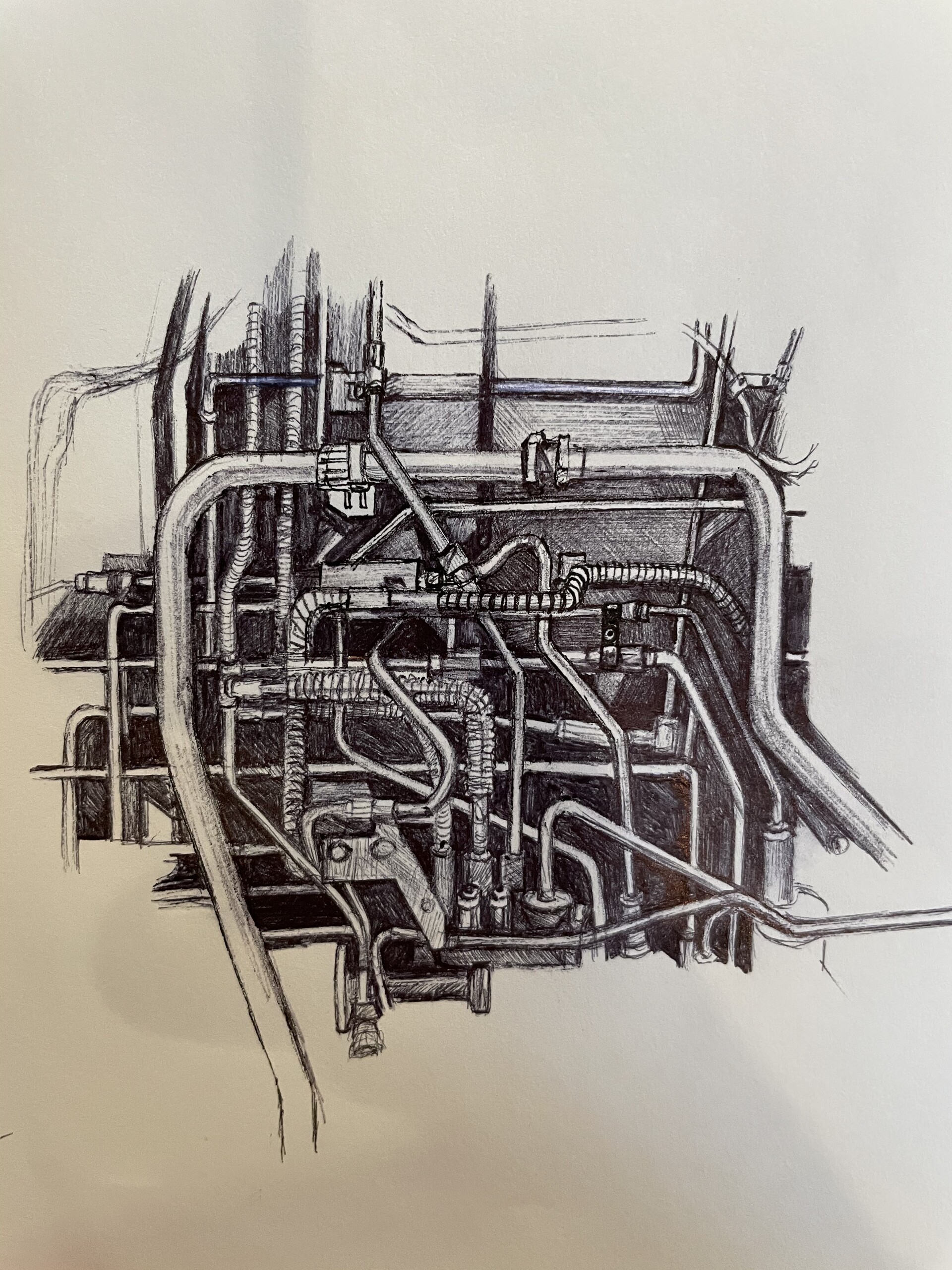Artstation practice pipe drawing