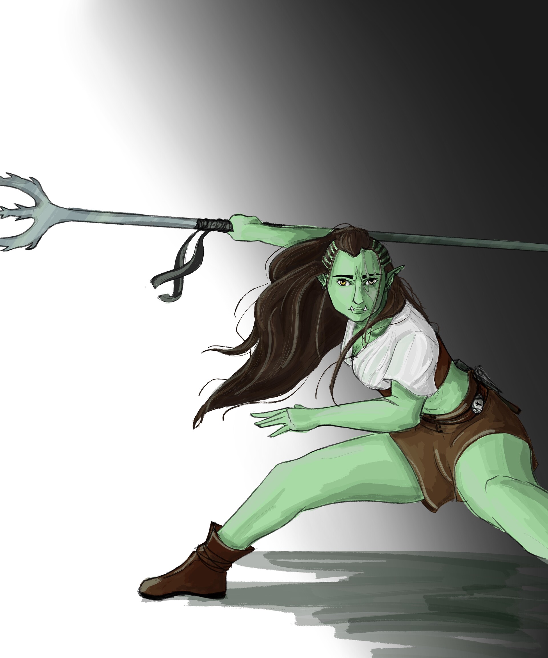 Half Orc Female Dandd 