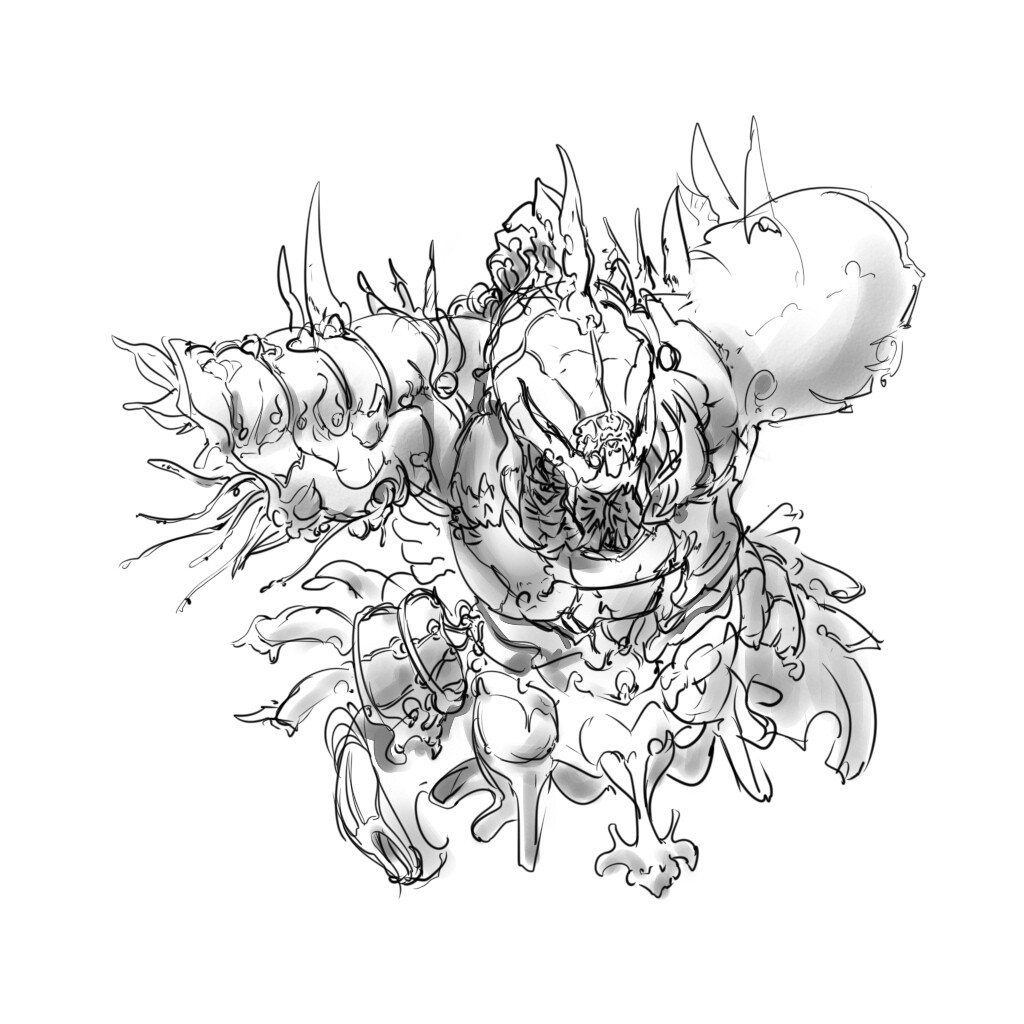 Artstation モンスターデザイン練習