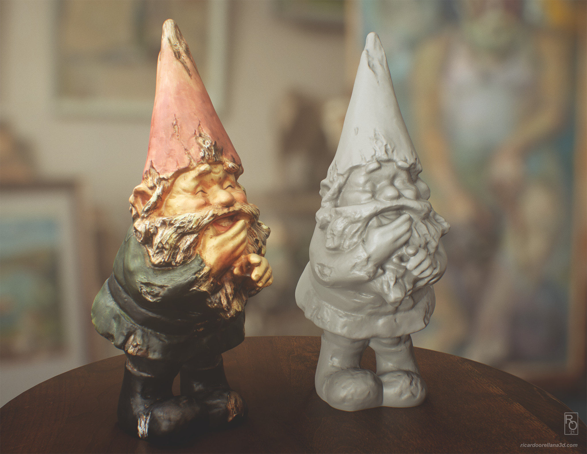 Gnome Beauty and Clay Render