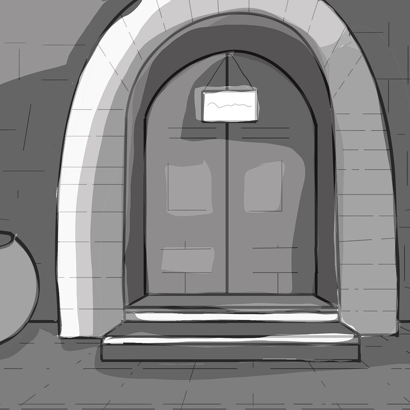 Street view a perspective and lighting study drawing Part 2