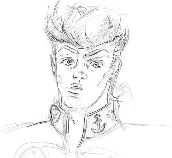 ArtStation - Josuke Higashikata (sketch)