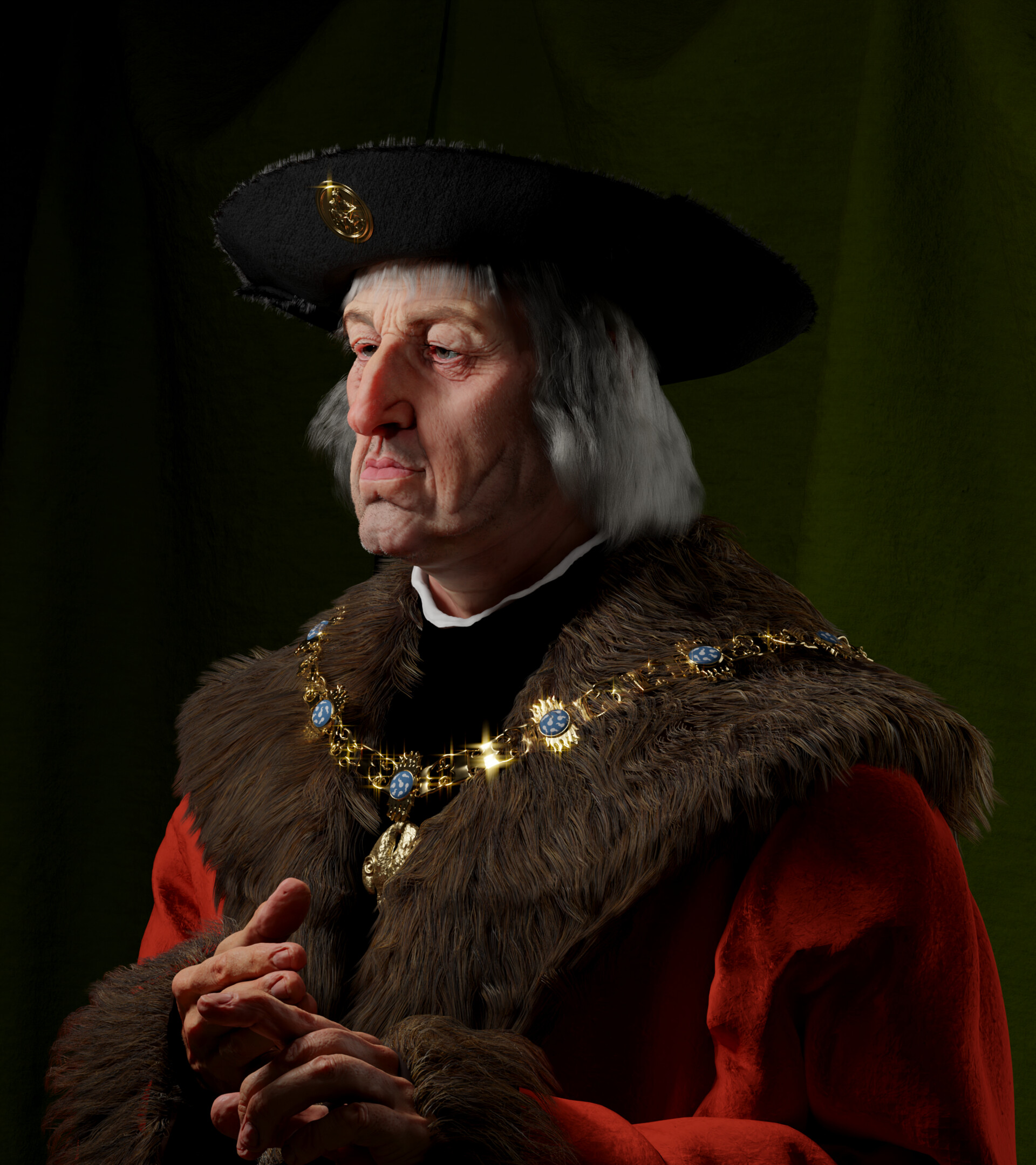 ArtStation - Maximilian I, Holy Roman Emperor 1459 - 1519 v2