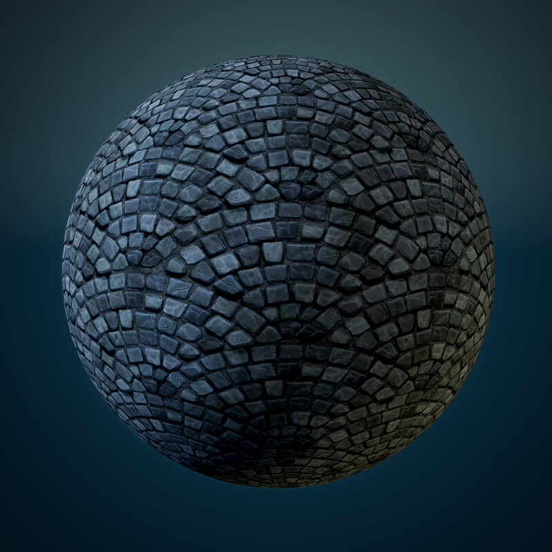 Handpainted Cobblestone - Tileable Stylized Material 