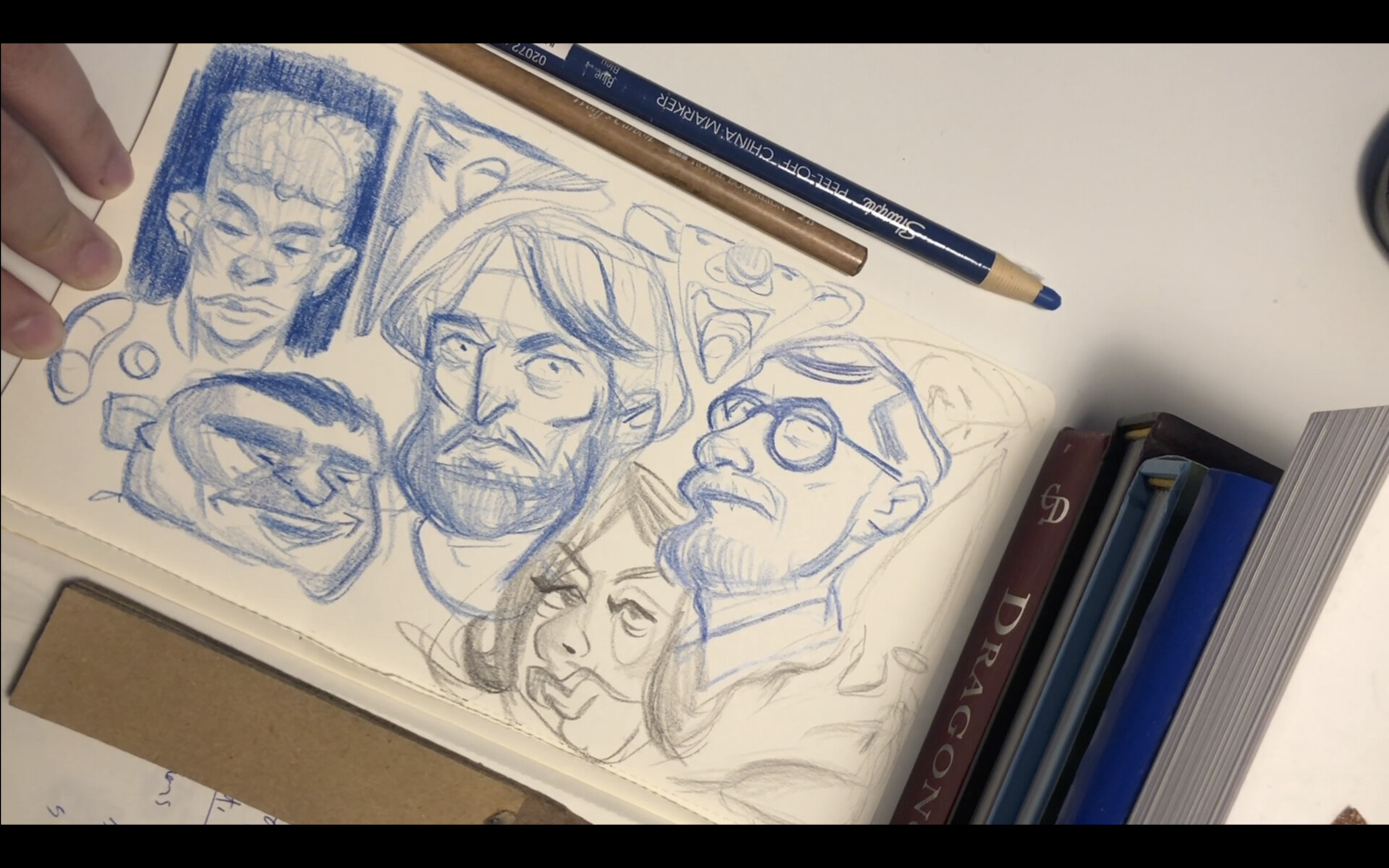 ArtStation - Sketchbook: Drawing with China Markers (Grease Pencil)