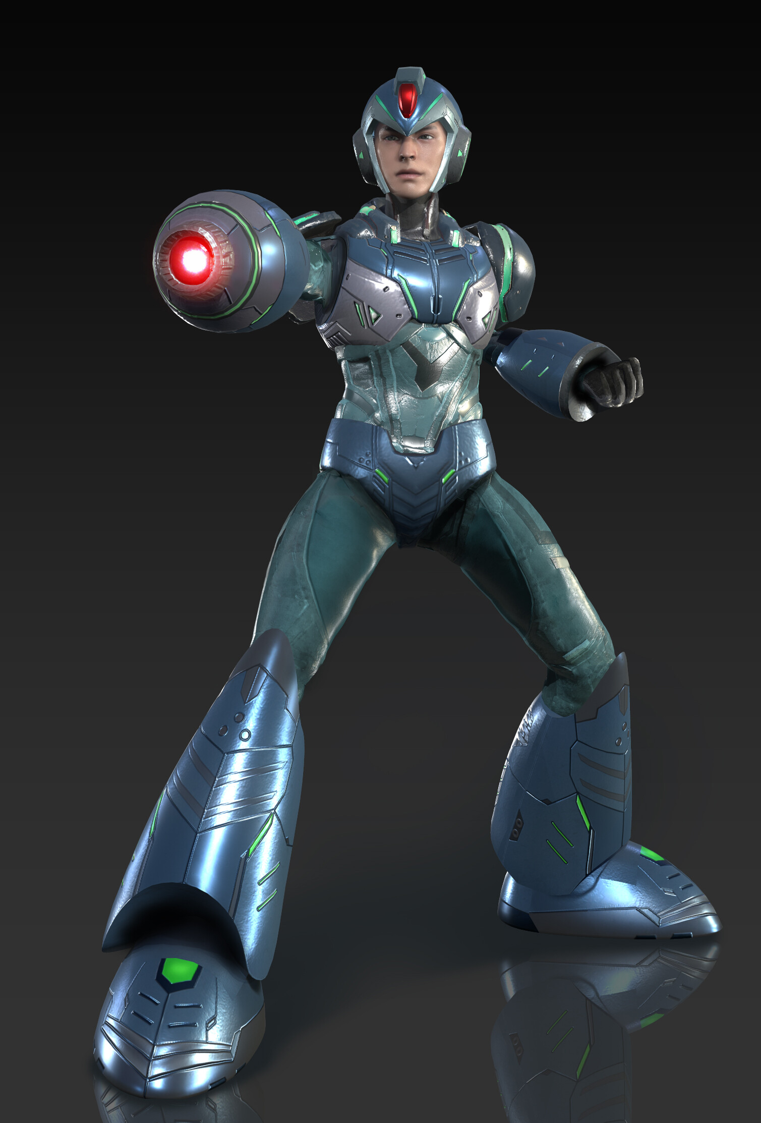 Artstation Megaman 3d Fan Art Works