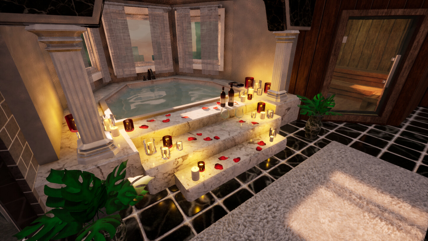 Romantic Bathroom Scene