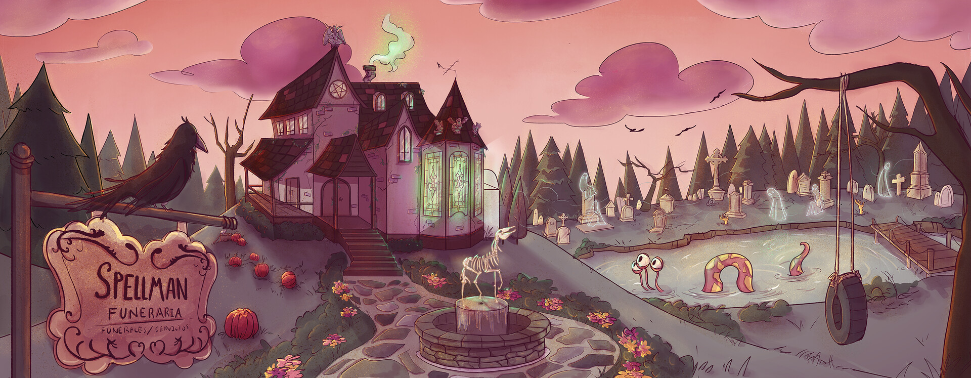 artstation-spellman-house-fan-art