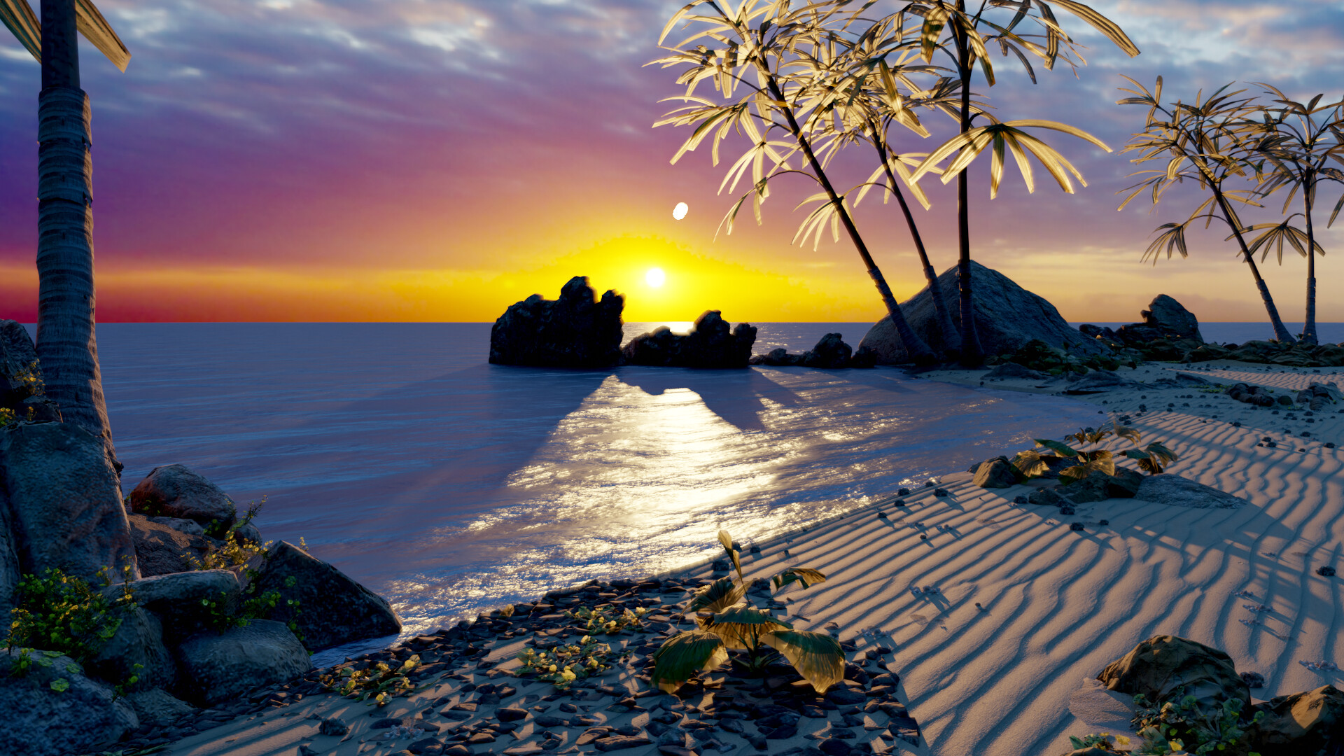 ArtStation - Caribean Beach