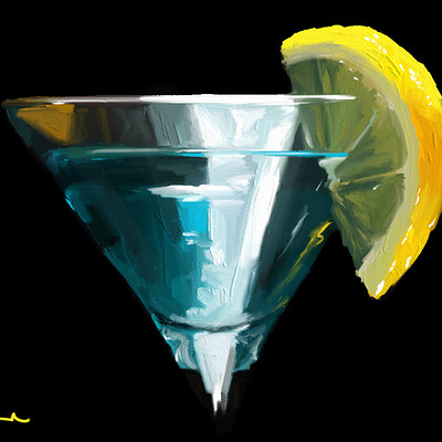 Don lawrence blue martini 150