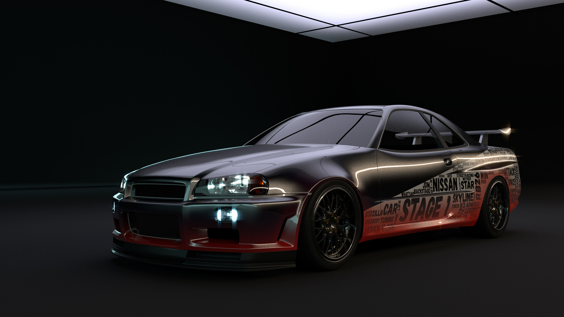 ArtStation - Eddie's Skyline (Nissan R34 GT-R) from Need for Speed