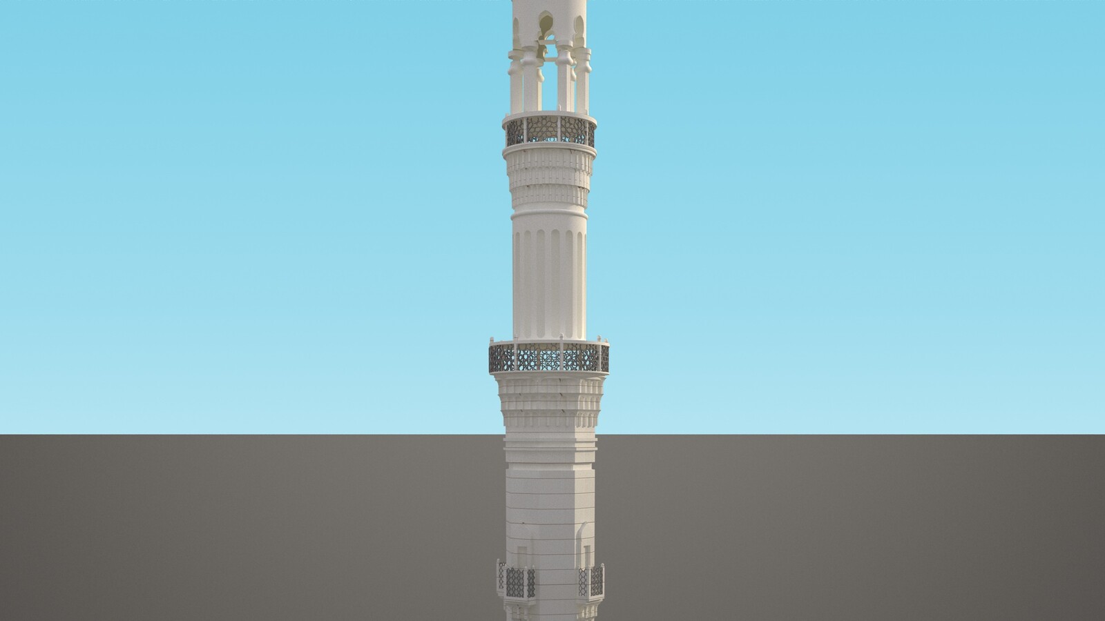 Islamic Minaret 01 3D Model