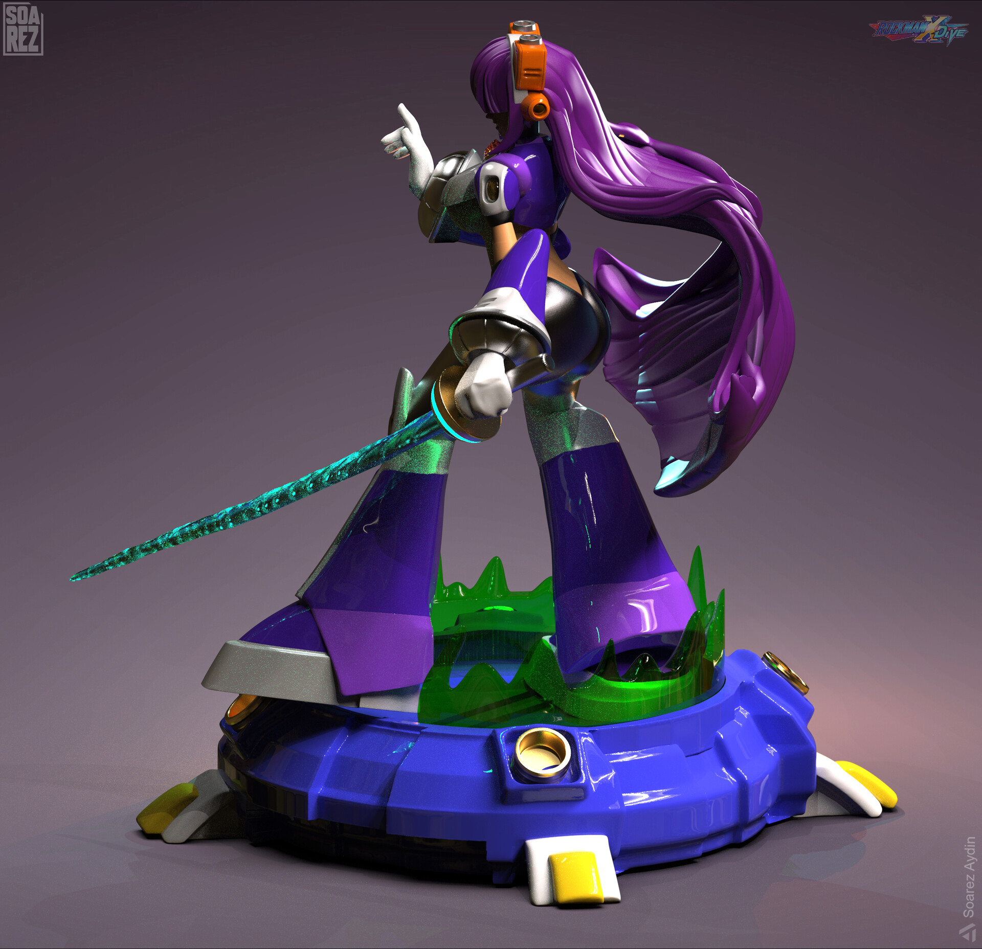 Soarez - LAYER -- Megaman X8 -- Megaman XDIVE - 3d print model