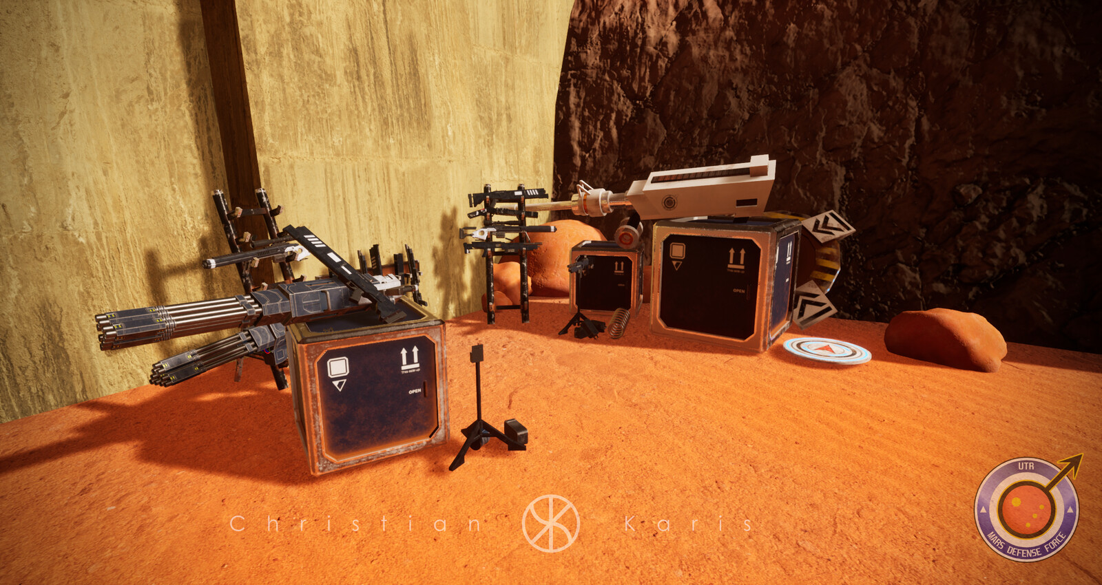 Weapon racks/Upgrade station
