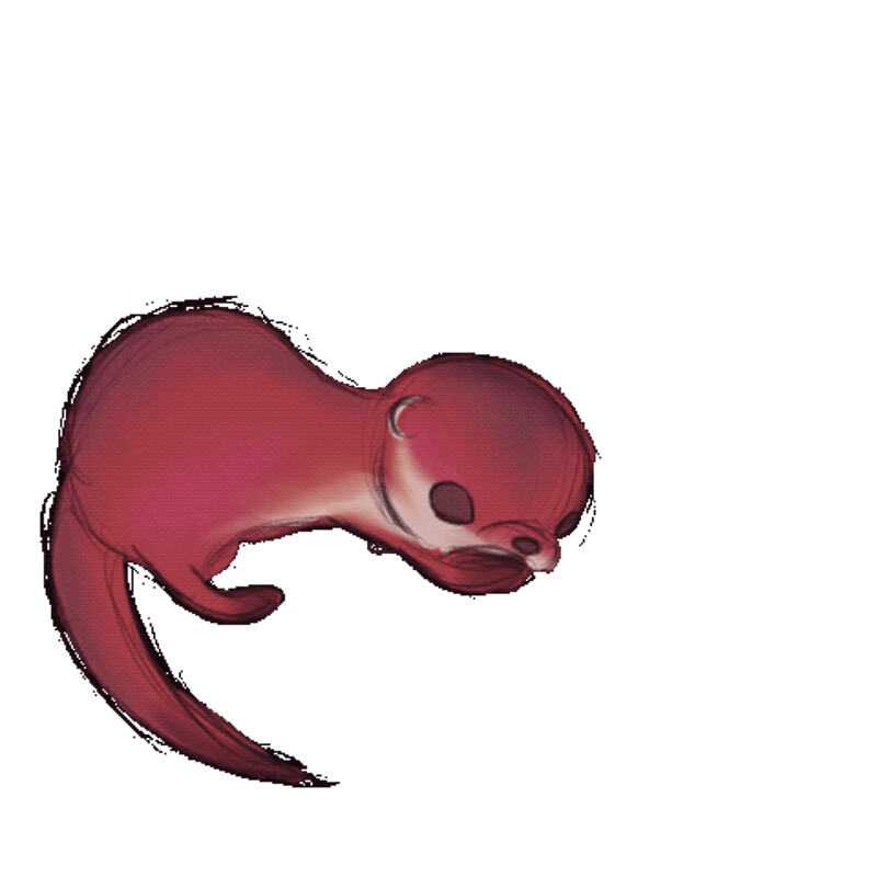 Slidey Otter Animated Doodle