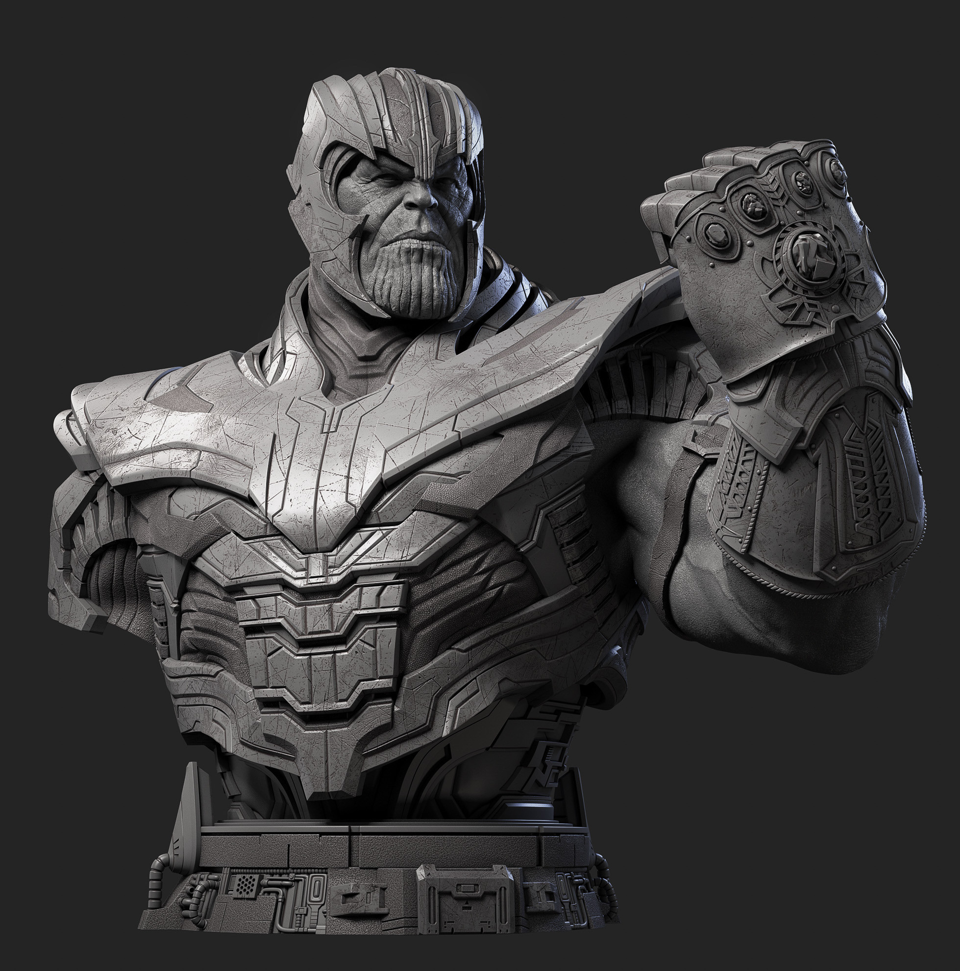 THANOS BUST STATUE - smile _z