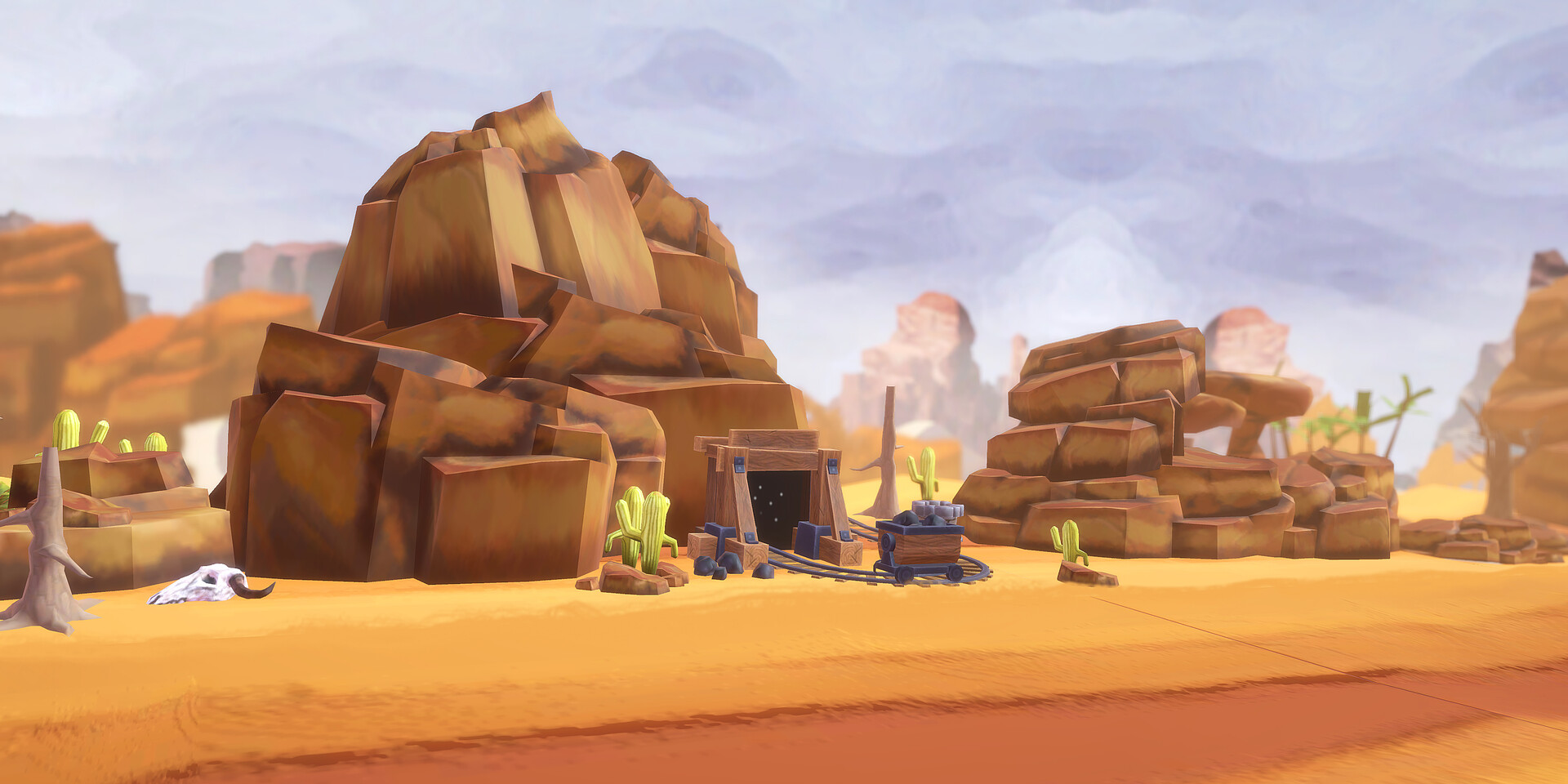 ArtStation Mobile Game Rocky Desert environment