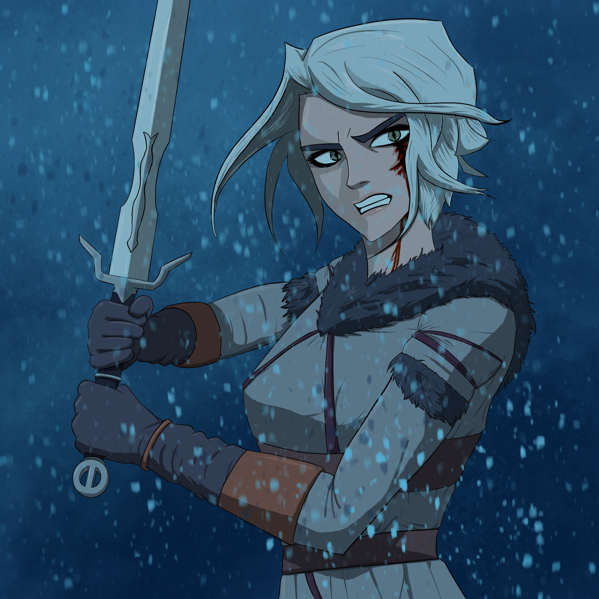 ArtStation - Ciri - Flight of the Swallow