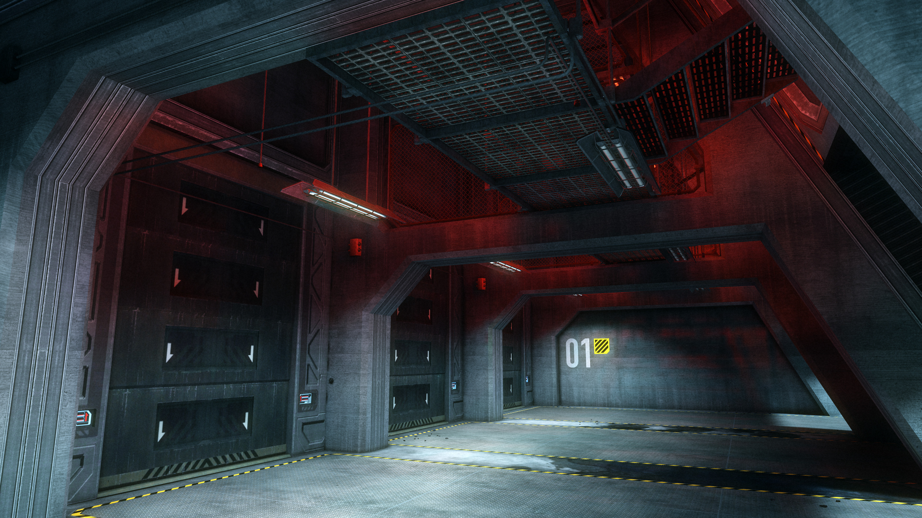 Halo Reach - UNSC Outpost
Hard surface geometry, materials, and lighting. - 2010
Door by another artist.